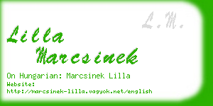 lilla marcsinek business card